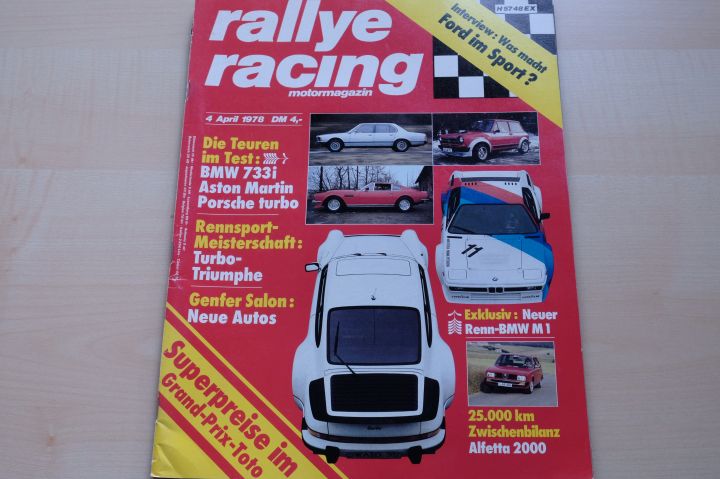 Deckblatt Rallye Racing (04/1978)